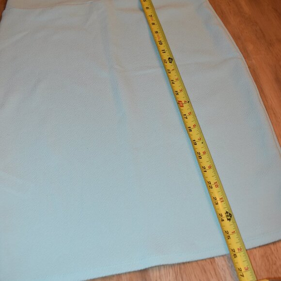 Large Blue Cassie Pencil Skirt $15 Stretch material Made in the USA - Picture 3 of 11